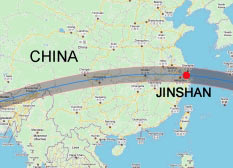 china map jinshan kl